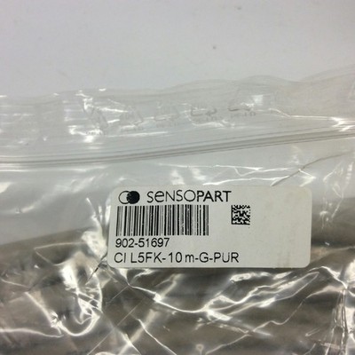 Sensopart CI L5FK-10M-G-PUR 10 Meter Straight Cable Shielded