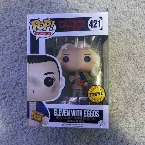 Funko Pop! Television #421 CHASE Stranger Things Eleven w/ Eggos & Wig