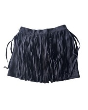 BB Dakota Black Fringe Skirt Women  s Size 6 Mini Western Boho Festival Party Dan