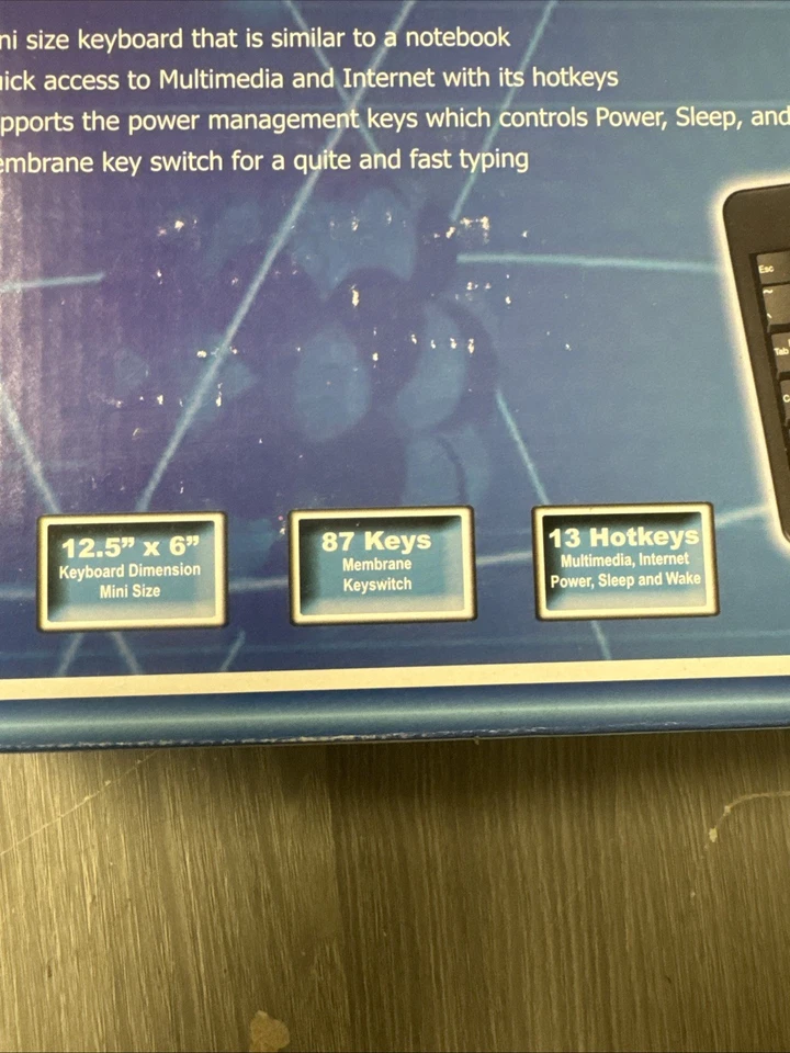 Adesso Multimedia Keyboard 87Keys Ps/ In Factory Box PS/2 - Image 2 of 4