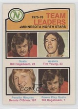 1976-77 O-Pee-Chee Team Leaders Bill Hogaboam Tim Young Dennis O'Brien #387 uk2