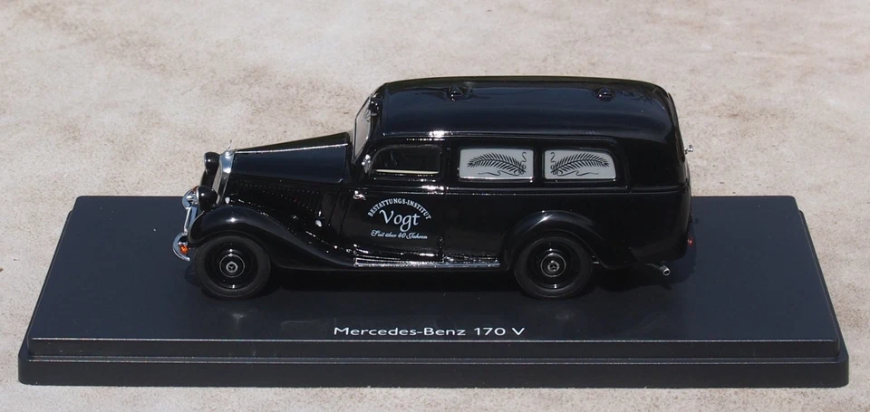 1:43 Mercedes-Benz 170 V Bestattungsfahrzeug   Schuco Pro.R  Leichenwagen Hearse - Bild 3 von 4