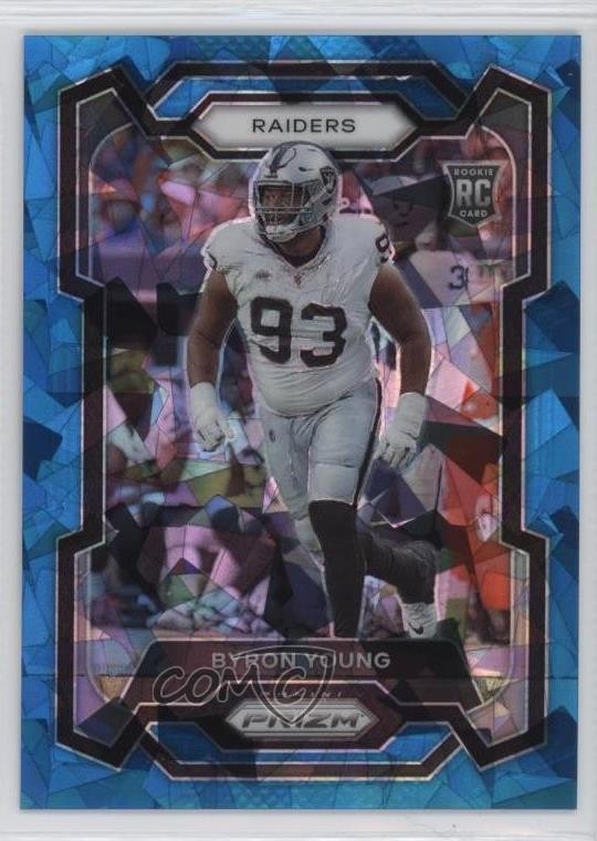 2023 Panini Prizm Rookies Blue Ice Prizm 80/99 Byron Young #355 Rookie RC 11nu