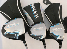 Callaway Strata Ladies Wood / Hybrid Set - Driver / # 5 Wood / # 5 Hybrid ~USED~