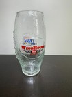 Miller Lite Logo/2004 Wing House Bar & Grill Logo Football Shaped Glass, EUC