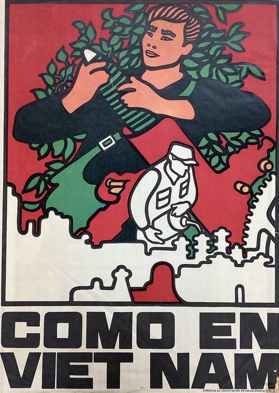Like in (COMO EN) Vietnam by Rene Mederos Vintage Original Protest Poster 1970