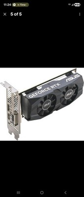 ASUS GeForce RTX 3050 6GB GDDR6 Low Profile Graphics Card RTX3050-O6G-LP-BRK