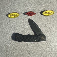 Western Coleman 526 Pocket Knife Made In USA Black Zytel Handles See Description
