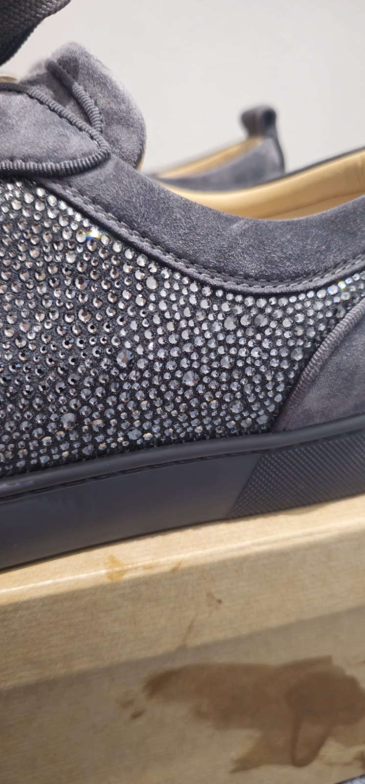 Christian Louboutin Louis Junior Strass Flat. UK 12/ EU 46 image 8