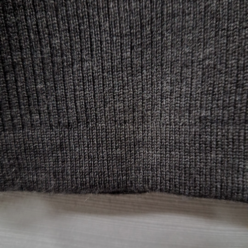 Vintage Eddie Bauer 100% Merinowolle Pullover Weste anthrazit grau gerippt Herren M - Bild 5 von 8