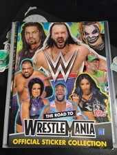 2021 WWE TOPPS ROAD TO WRESTLEMANIA STICKER COLLECTION ALBUM EMPTY BRAY WYATT