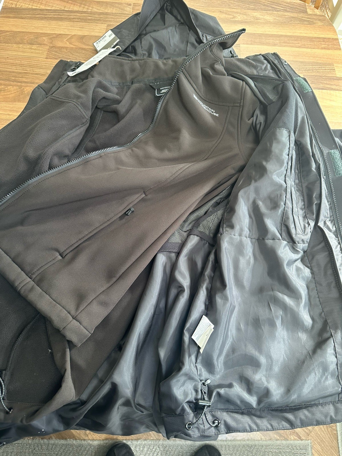 MOUNTAIN WAREHOUSE BRACKEN EXTREME MENS 3 In 1 WATERPROOF JACKET SIZE XXS image 8