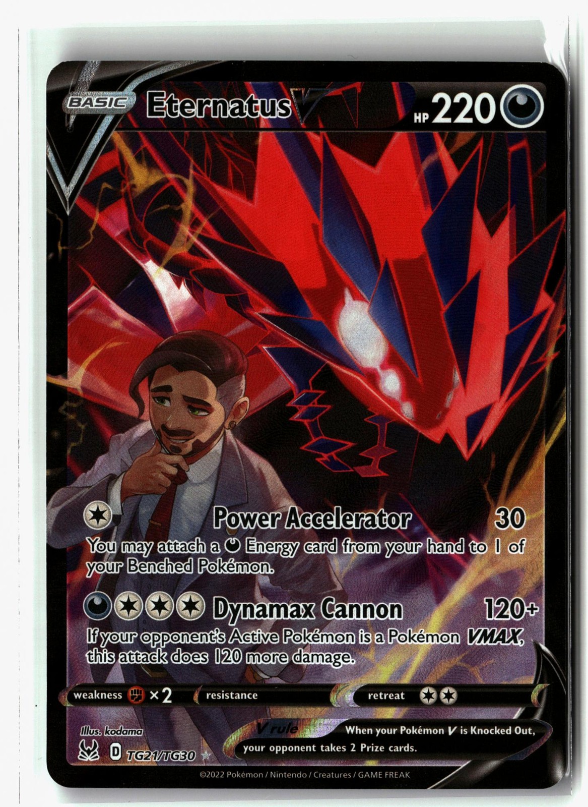 Eternatus V ⭐️ TG21/TG30 Holo V Rare Lost Origin Trainer Gallery 2022 Pokemon NM