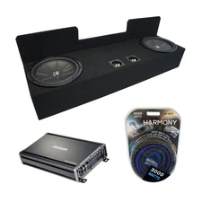 95-04 Toyota Tacoma Ext Cab Truck Kicker CompR CWR12 Dual 12" Sub Box CX1200.1