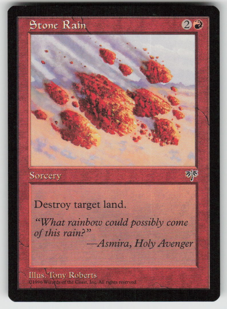 Stone Rain Common Mirage 194 MTG Lightly Played