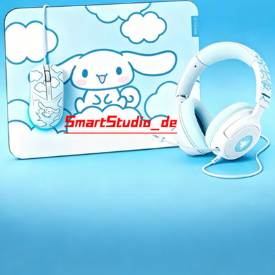 Razer x Sanrio Cinnamoroll Cobra Mouse/Kraken V4 X Headset/Gigantus V2 Mouse Mat