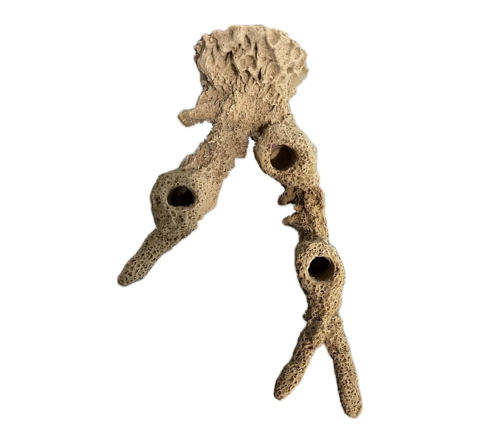 MAGNÉTICO 3 Agujeros Acropora Rama de Coral Frag Rock Plug para Acuarios de Coral Vivo Foto 4 de 4