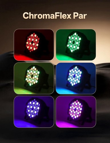 LED Par Lights 36 LED Bühnenleuchten 7 Modi RGB DJ Lichter mit Sound aktiviert... - Bild 10 von 10