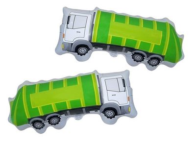 #ad Garbage Truck Balloon 2 Large Trash Truck Foil Balloons Garbage Truck Bir... $18.54