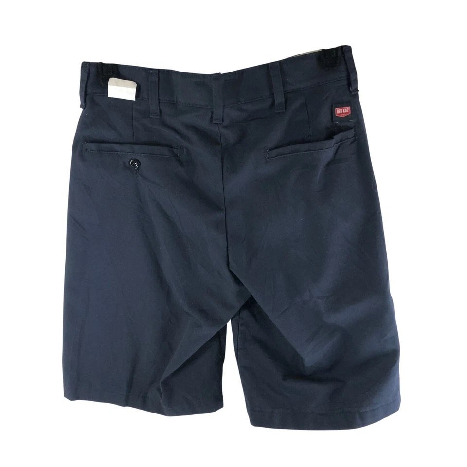 Red Kap Navy Blue Work Shorts W30 L12 Cotton Blend - Image 2 of 4