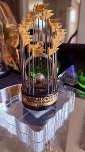 New York Yankees 1998 World Series Champions Trophy Replica Gold/Silver/Black