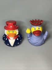USA Patriotic DUCKS 2.5" Uncle Sam Statue Of Liberty New No Box WITH Tag New