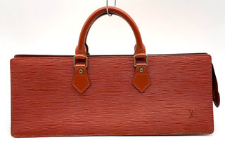 Auth Louis Vuitton Epi Kenya Brown Sac Triangle M52093 Hand Bag DD070074