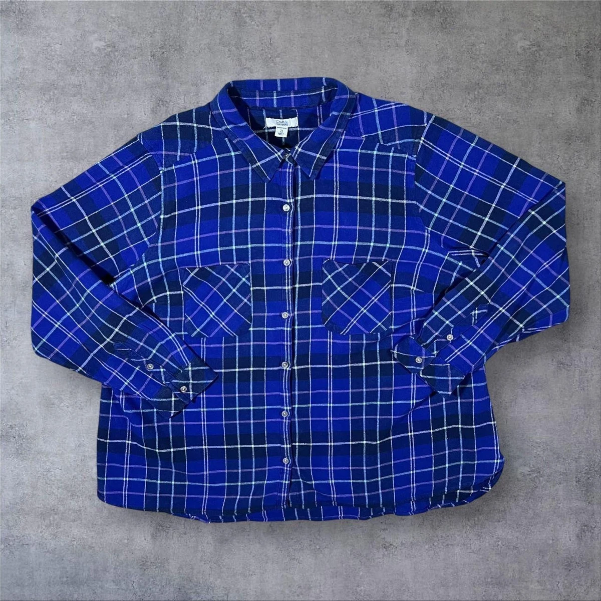 Haut Femme Croft & Barrow Essential Manches Longues Col V Bleu Clair Motif Flocon De Neige