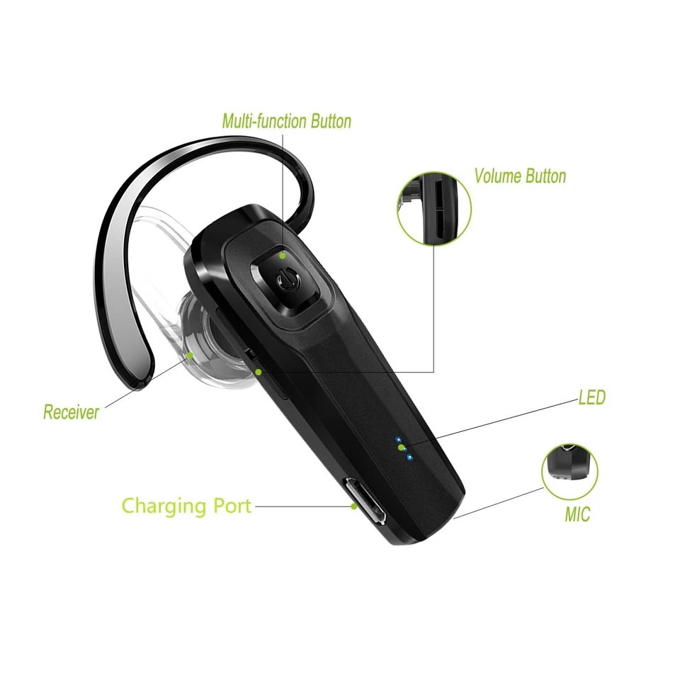 Auriculares Bluetooth TOORUN M26 con Cancelación de Ruido Compatible con Teléfonos Inteligentes Foto 4 de 4