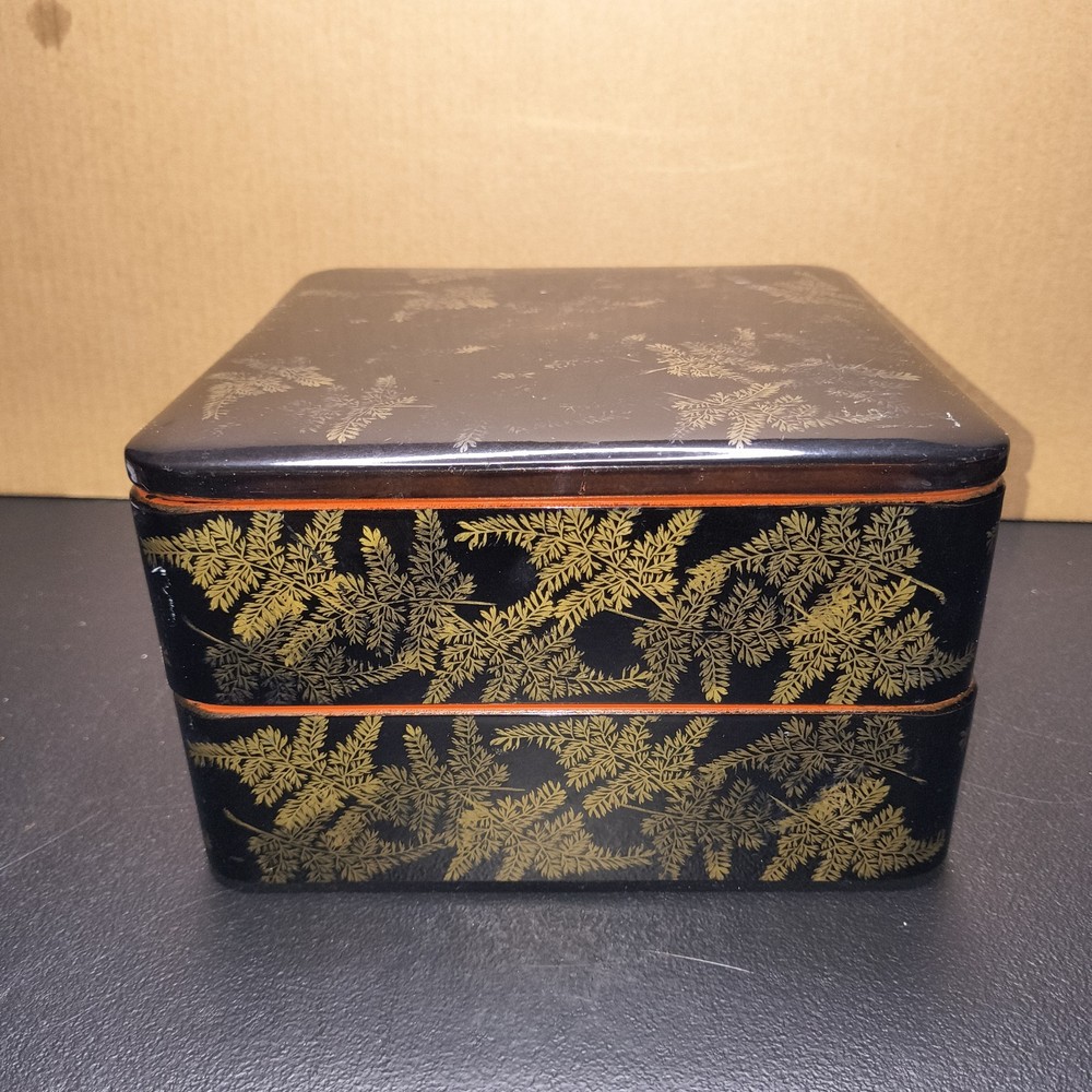 Japanese Lacquerware Jubako (Stacking Food Box) Vintage Antique