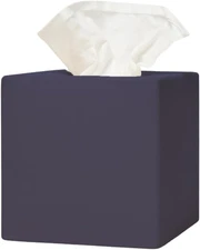 Square Ceramic Tissue Box Cover – Matte Finish, Decorative and Discreet for Bath