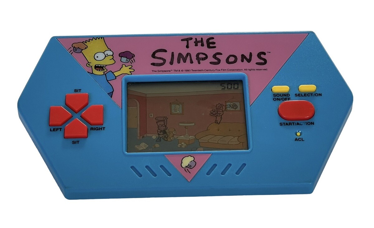 超激レアThe Simpsons 携帯型ゲームセット Vintage 1990 The Simpsons Cupcake Chaos Handheld Electronic Game