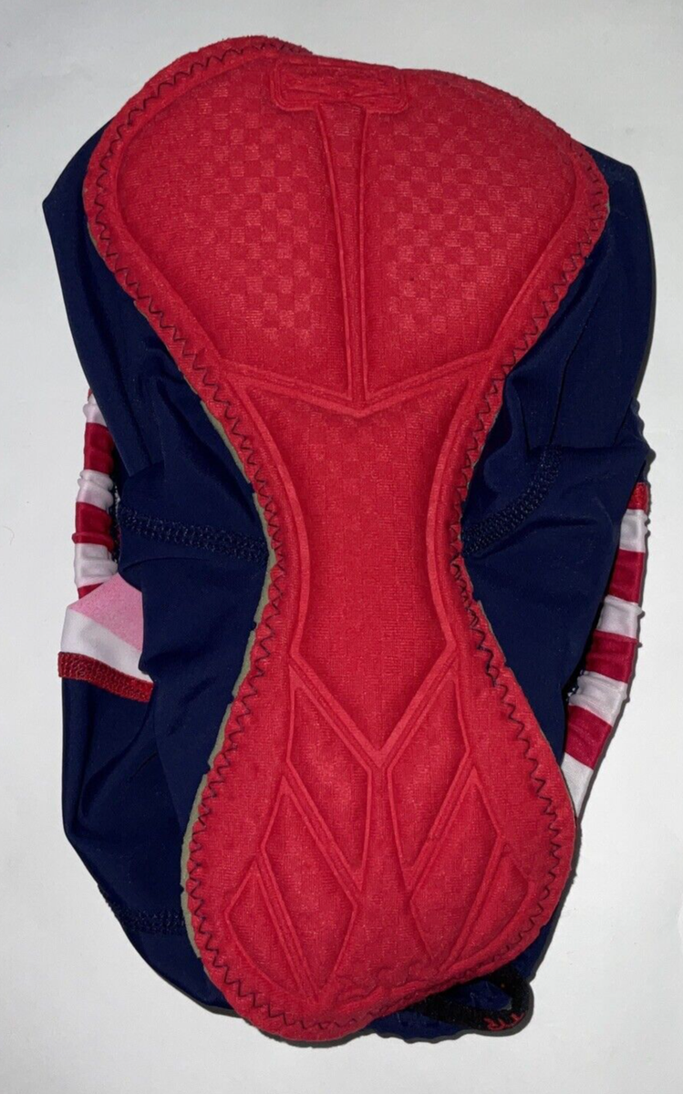 TYR petit short femme bleu marine rouge blanc tri vélo TEAM USA