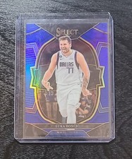 2022-23 Panini Select Luka Doncic Concourse Blue Prizm #51 Mavericks
