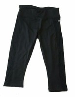 Damen Laufhose 3/4 Tights Legging Freizeithose Schwarz Unifit Gr. S / 36 Neu