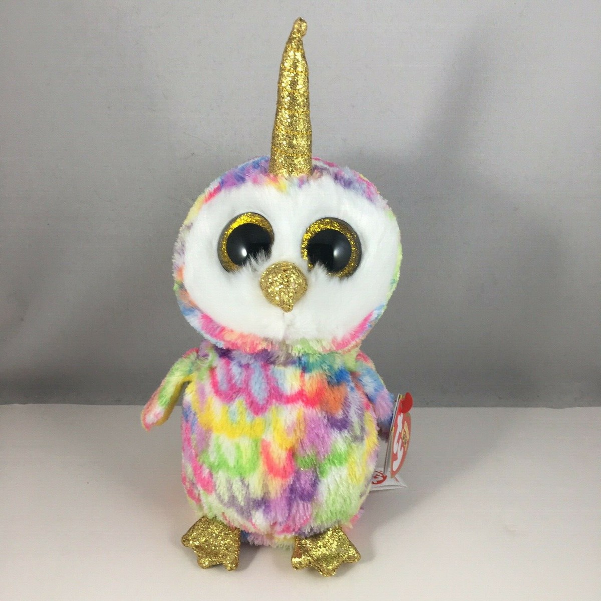 TY Beanie Boos - ENCHANTED the Unicorn Owl (6 inch) Stuffed Plush