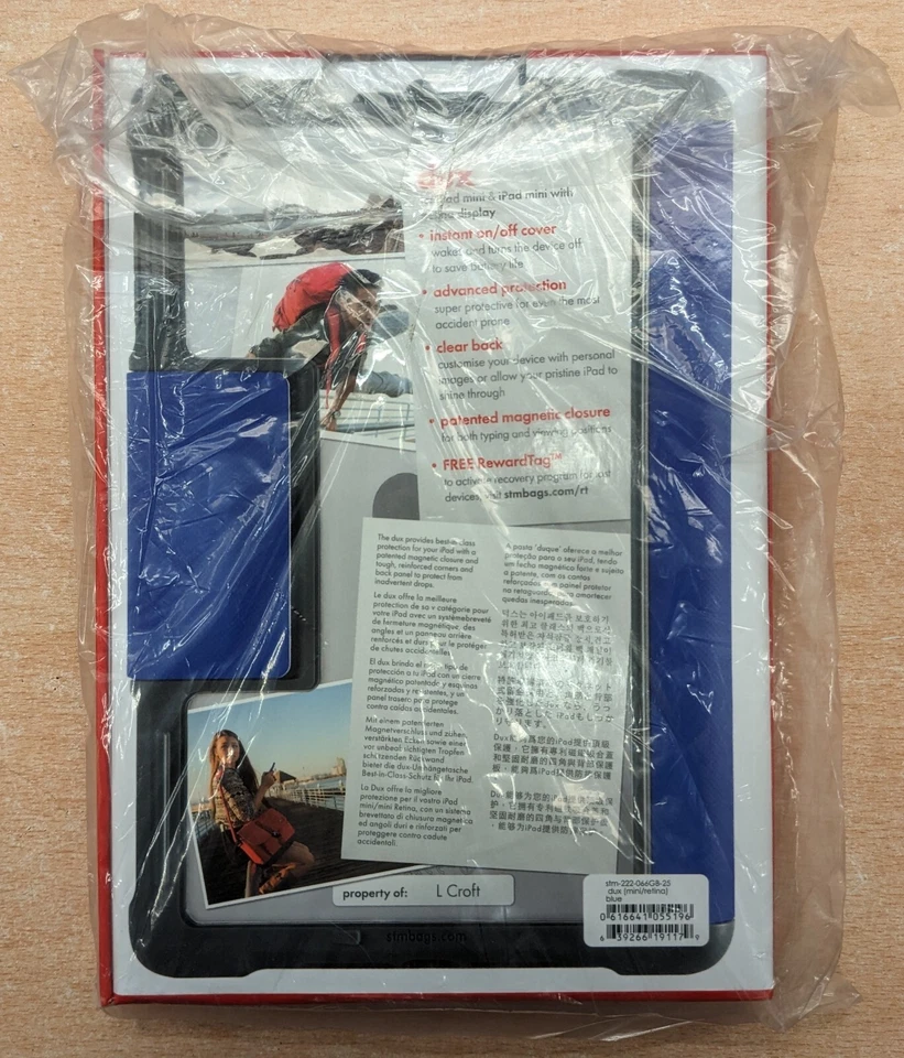 STM Dux - Rugged Case for Apple iPad Mini 1, 2, 3 - Blue - Image 2 of 2