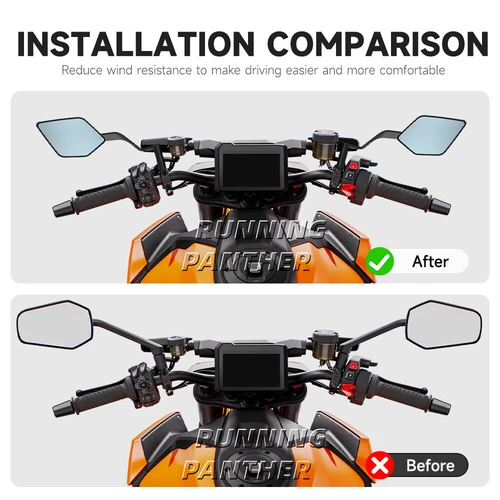 Rearview Mirror Wing Adjustable Rotating Side Mirror For 1290 1390 Super Duke R - Picture 12 of 18