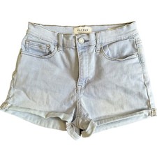 Pacsun Women s The Shortie High Rise Jean Shorts Light Wash Blue Denim Size 27