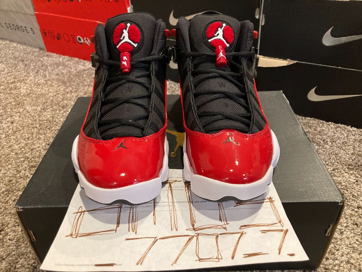 Nike Air Jordan 6 Rings Retro Bred Gym Red 322992-060 Men Nike Air Jordan 6 Rings Retro Bred Gym Red 322992-060 Men
