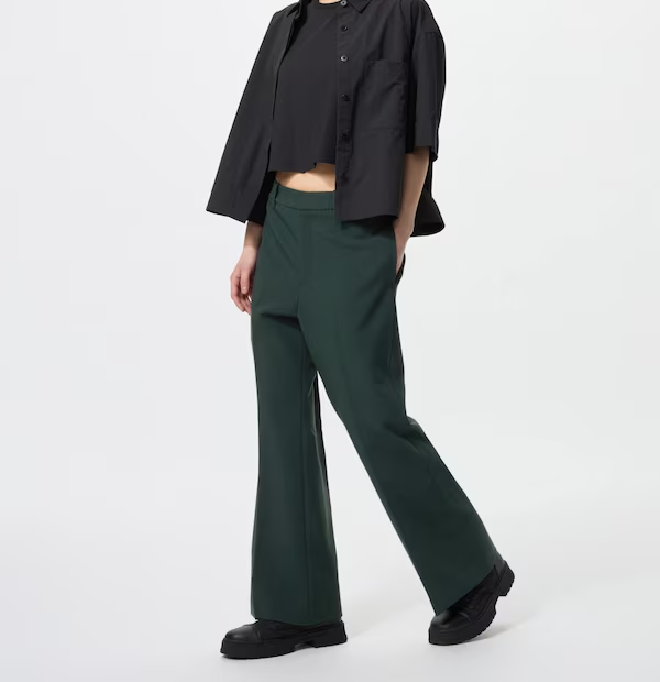 ASK availability first)UNIQLO Smart flare pants, short length new  display picture 1