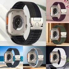Nylon Woven Fabric Metal Clip Wristband Strap For Fitbit Versa 4/3 / 2 Sense 2/1
