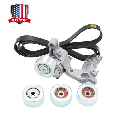 Drive Belt Tensioner & Idler Pulley Kit Fit for 2005-2012 Toyota Tundra