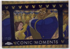 2023 Topps Disney Chrome Gold Wave Parallel IM-20 Belle and Beast 17/50 GORGEOUS
