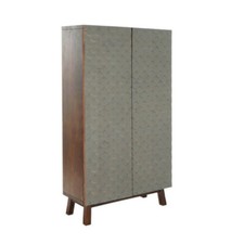 ARMADIO 2 ANTE INDUSTRIAL LIVING ART VINTAGE ETNICO cm 75 x 30 H140 Mobili Chic