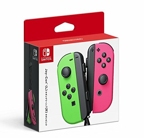 NEW Nintendo Switch splatoon Joy-Con Neon Green and Neon Pink