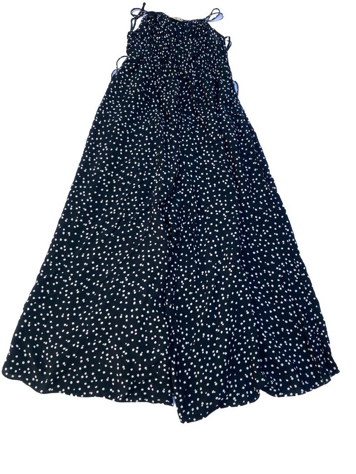 Mono Anthropologie Maeve Finley Lunares Pierna Ancha Sin Mangas Talla EE. UU. 0/Reino Unido 4 Foto 3 de 4