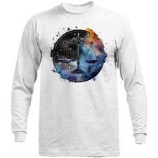 Libra Zodiac Sign Horoscope Astrological Graphic Long Sleeve