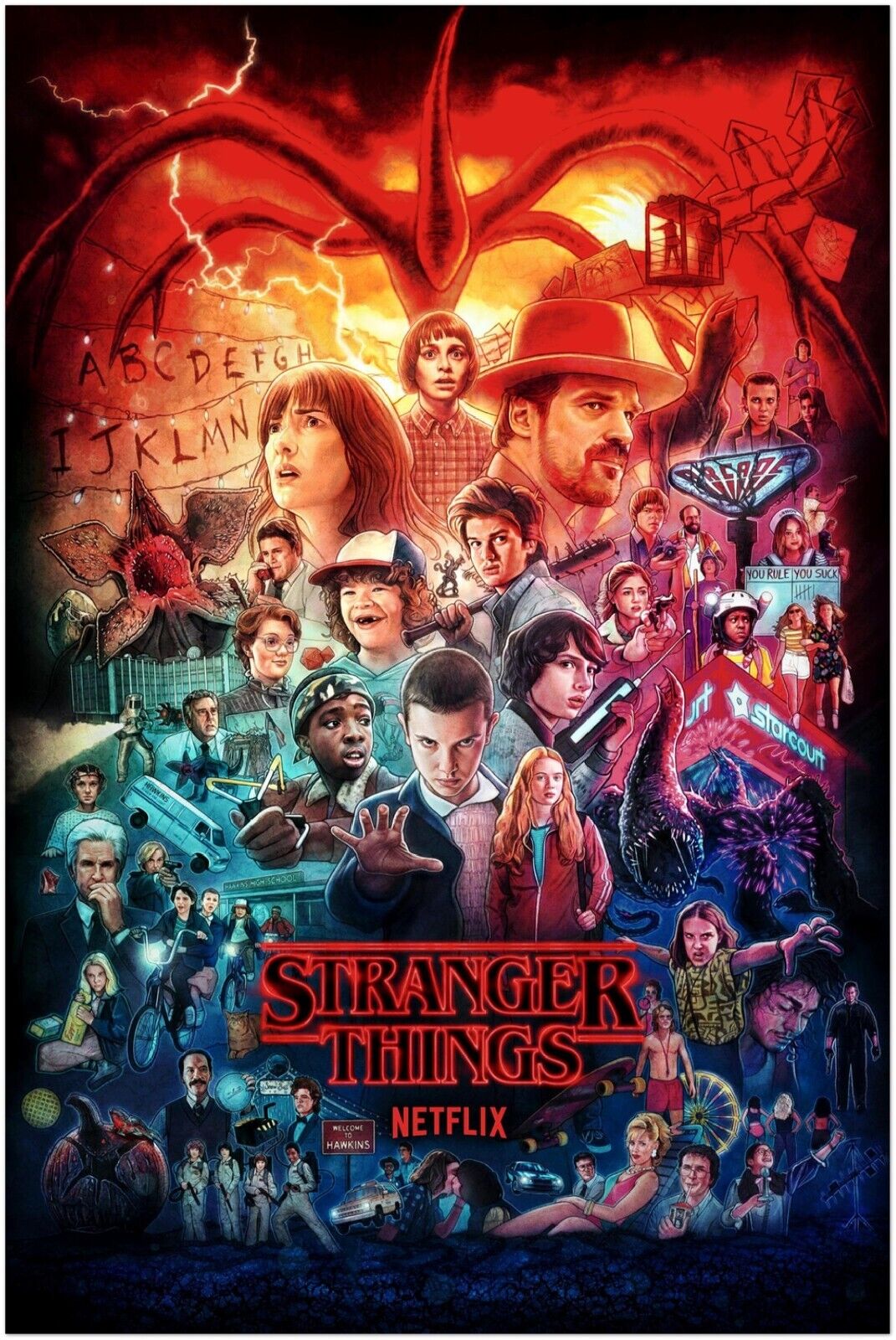 STRANGER THINGS, Poster Promozionali CAST Prima Stagione / Season 1