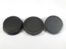 VINTAGE CANON EF BODY CAP FRONT  REAR LENS CAP SET OF 3